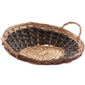 Cesto vaglio da confezionamento in vimini marrone, Ø36H15 cm (kit da 5)