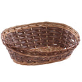 Cesto espositore ovale in vimini, 40x30H16 cm (kit da 5)