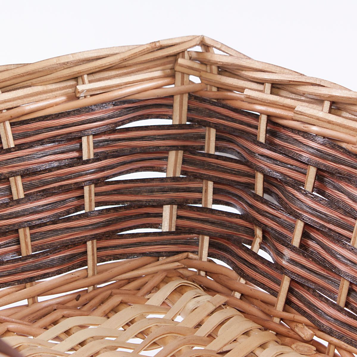 Cesto rettangolare allungato in vimini, 53x25H12 cm (kit da 5)