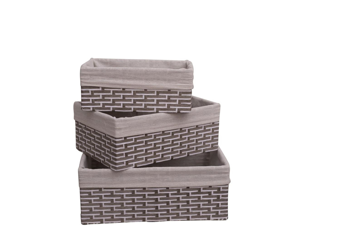 Vaschetta in cellulosa, set di 3, 38x28H15 cm