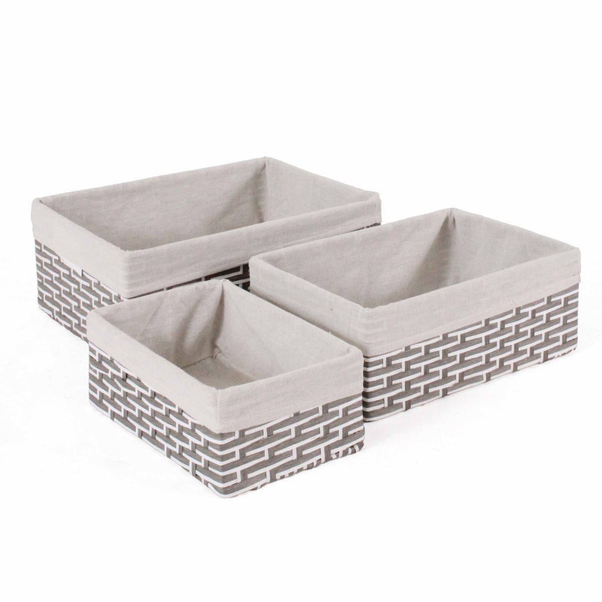Vaschetta in cellulosa, set di 3, 38x28H15 cm