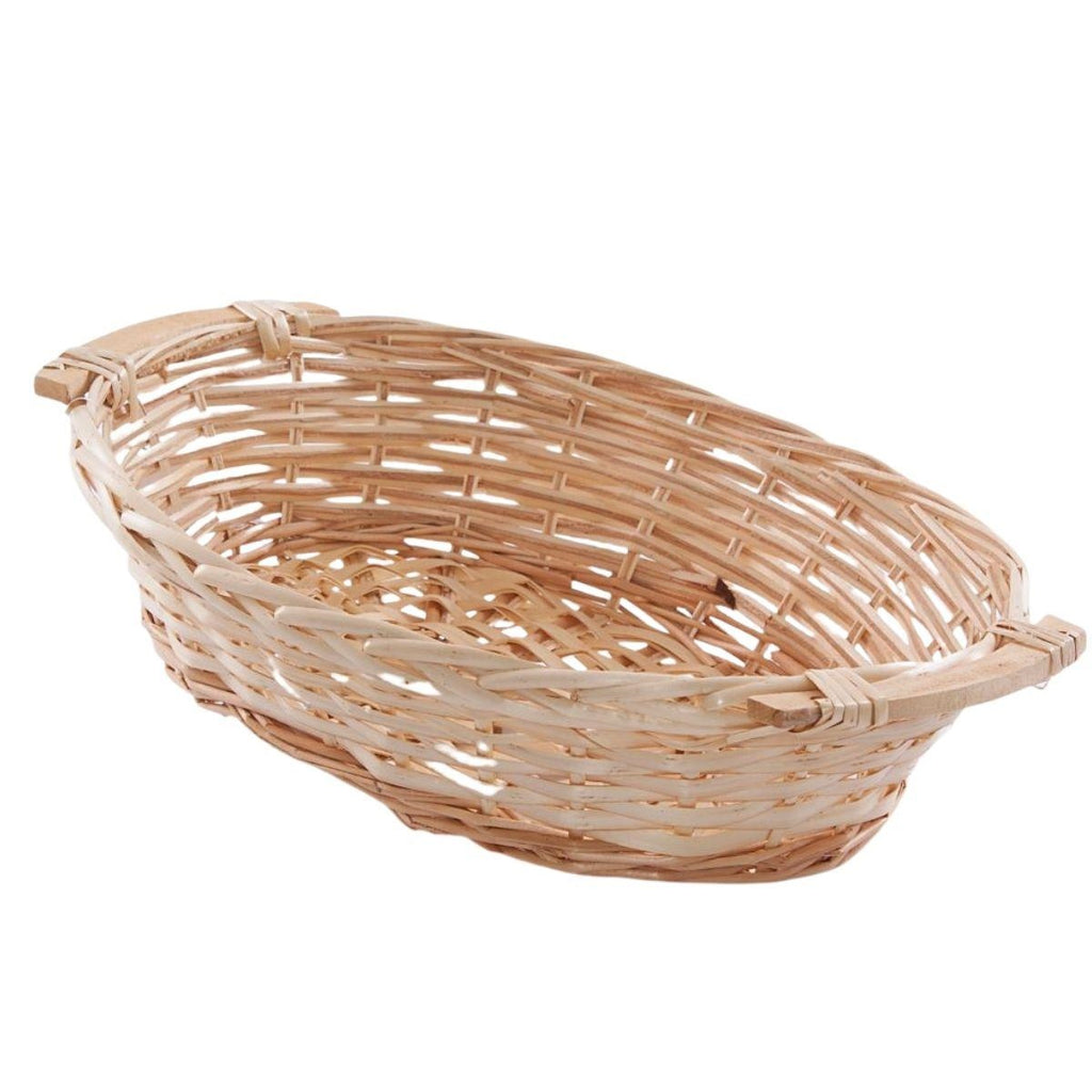 Cesto da confezionamento ovale in vimini, 41x29x10 cm (kit da 10)