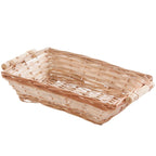Cesto da confezionamento rettangolare in vimini naturale, 40x27H9 cm (kit da 10)