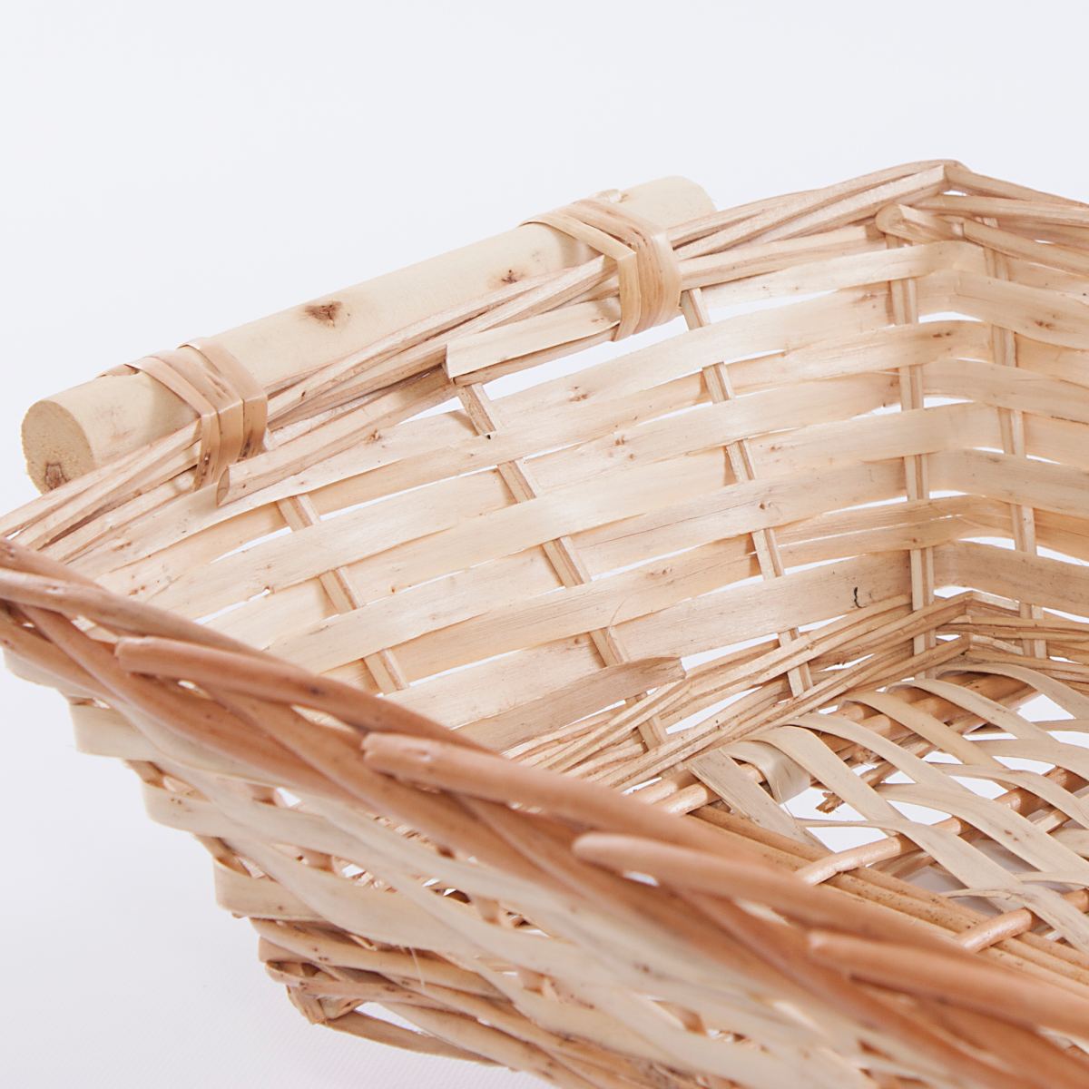 Cesto da confezionamento rettangolare in vimini naturale, 40x27H9 cm (kit da 10)