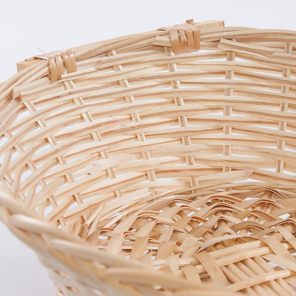 Cesto ovale in vimini naturale chiaro, 49x37x12 cm (kit da 5)