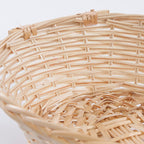Cesto ovale in vimini naturale chiaro, 49x37x12 cm (kit da 5)