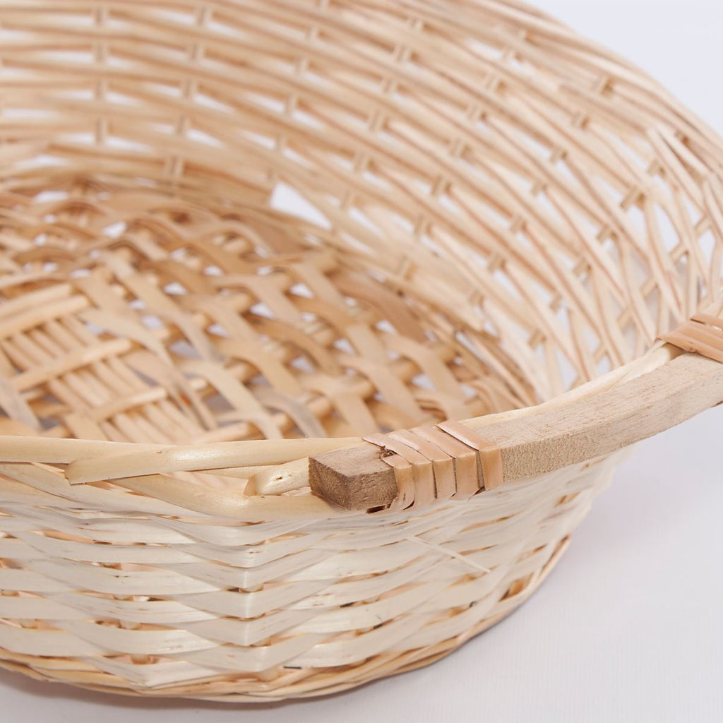 Cesto ovale in vimini naturale chiaro, 49x37x12 cm (kit da 5)