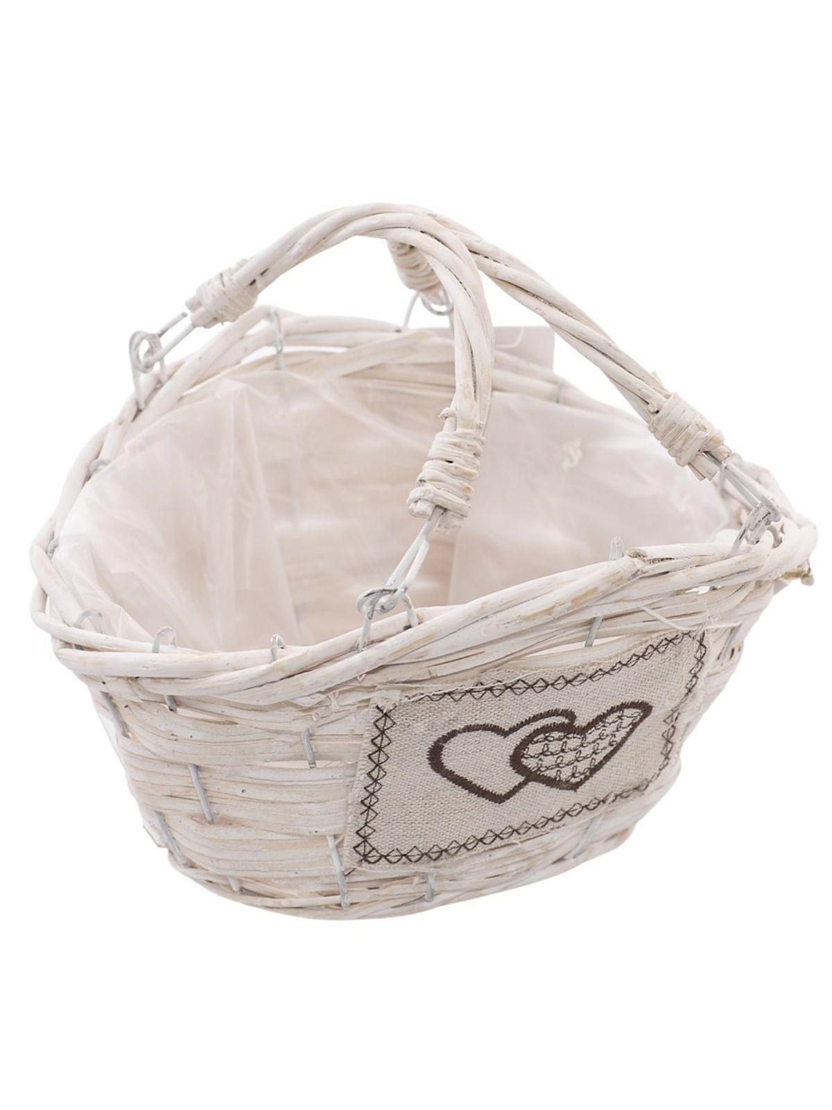 Cesto con due manici, 21X17H12 cm (kit da 5)