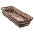 Cesto rettangolare in vimini, 53x26H12 cm (kit da 5)