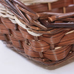 Cesto in vimini bicolore, 35x25H16 cm (kit da 5)