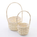 Cesto in vimini naturale, Ø20H35 cm, set di 2 (kit da 3)