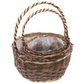 Cesti in vimini bicolore, set di 2, Ø30H40 cm