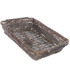 Cesto da confezione in vimini con fiocco, 74x52x16 cm