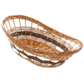 Cesto ovale in vimini, 51x36x17 cm (kit da 5)
