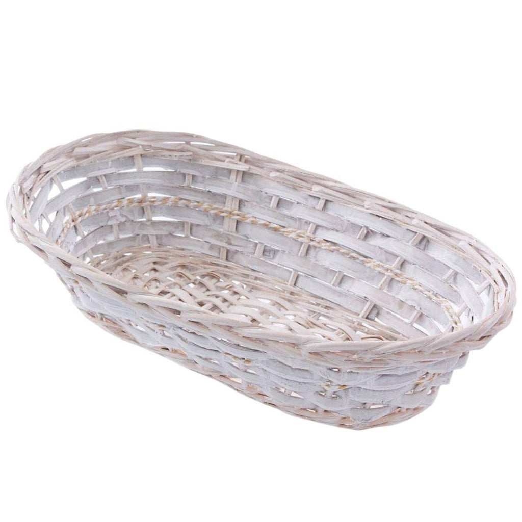 Cesto ovale in vimini, 47x28H12 cm (kit da 5)