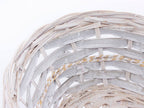 Cesto ovale in vimini, 47x28H12 cm (kit da 5)