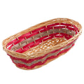 Cesto ovale in vimini, 47x28x12 cm (kit da 5)