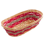 Cesto ovale in vimini, 47x28x12 cm (kit da 5)
