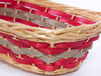 Cesto ovale in vimini, 47x28x12 cm (kit da 5)