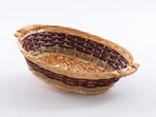 Cesto ovale in vimini, 49x36x12 cm (kit da 5)