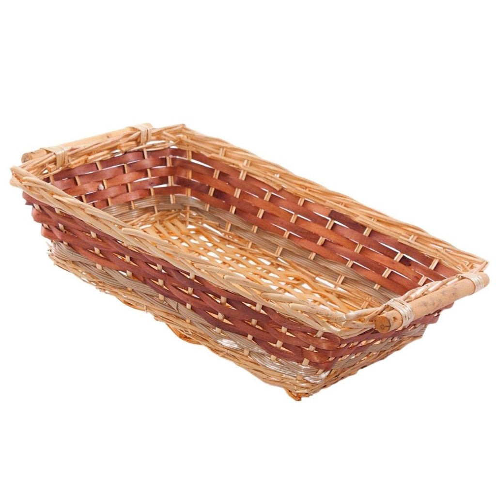 Cesto da confezione rettangolare in vimini, 55x38x13 cm (kit da 3)