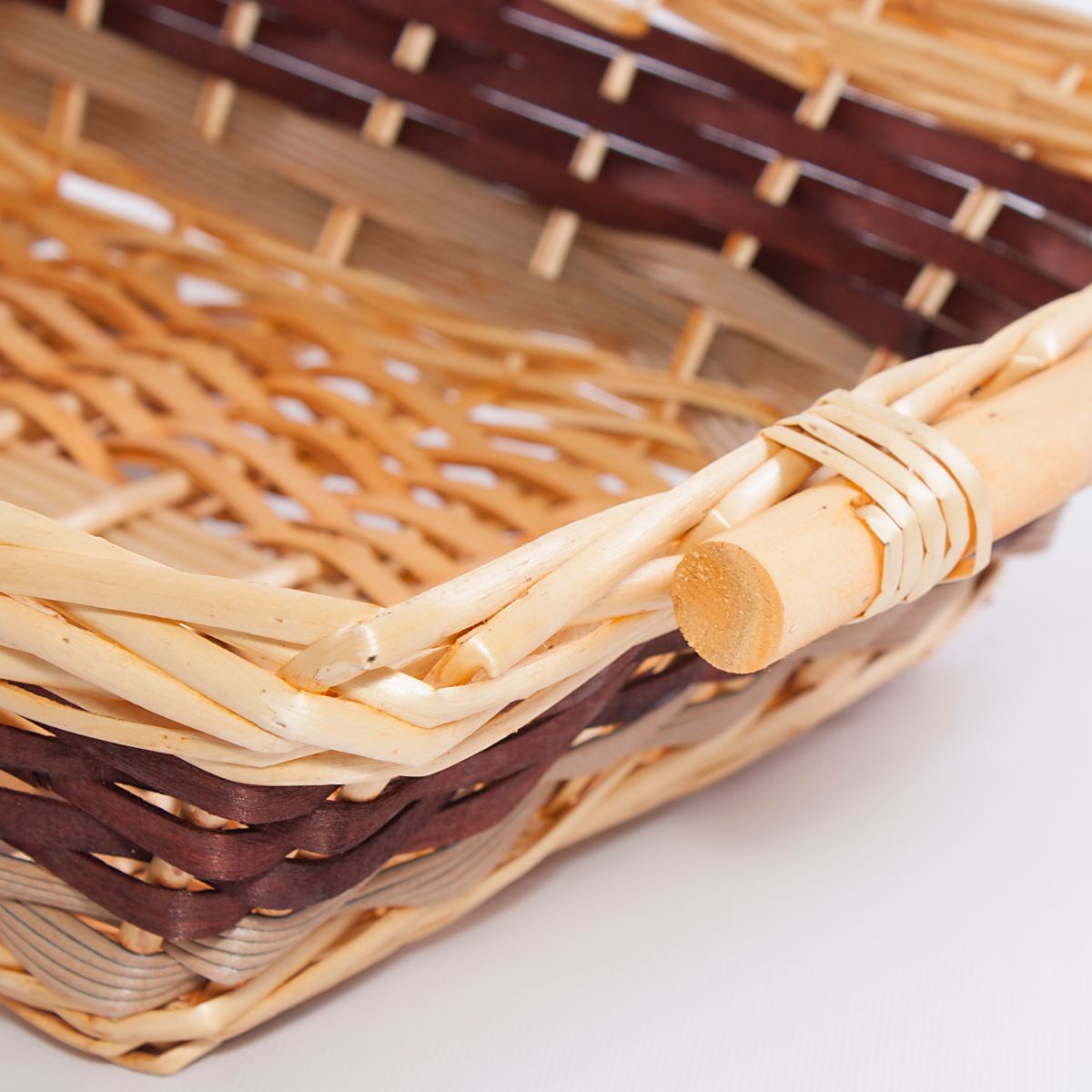 Cesto rettangolare in vimini, 48x34H12 cm (kit da 5)