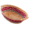 Cesto ovale in vimini, 52x40x13 cm (kit da 3)