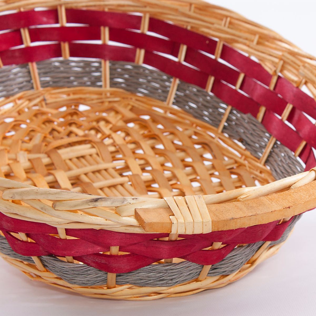 Cesto ovale in vimini, 52x40x13 cm (kit da 3)