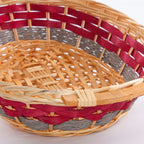 Cesto ovale in vimini, 52x40x13 cm (kit da 3)