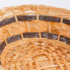 Cesto ovale in vimini naturale, 52x40x13 cm (kit da 3)