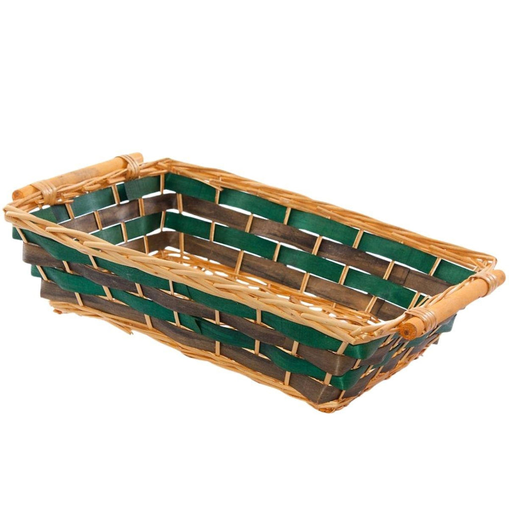 Cesto da confezione rettangolare in vimini, 55x38x13 cm (kit da 3)