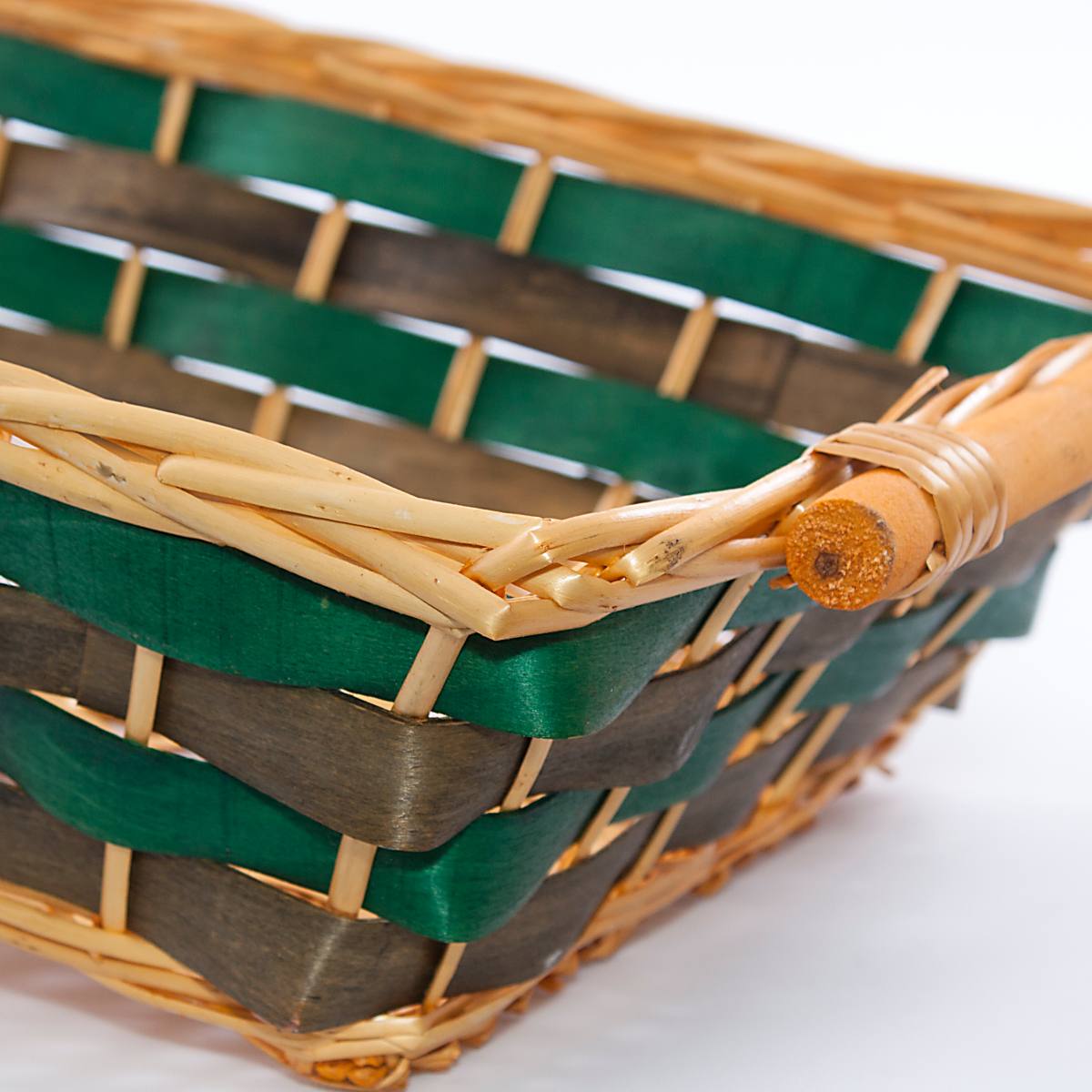 Cesto da confezione rettangolare in vimini, 55x38x13 cm (kit da 3)