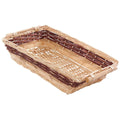 Cesto rettangolare in vimini naturale, 55x38H13 cm (kit da 3)