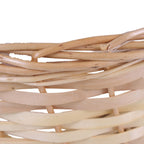 Ciotole rotonde in vimini bianco, set da 4, Ø52H18 cm
