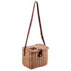 Cesto per funghi in vimini, 34x22H26 cm