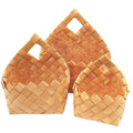 Cesto in pioppo miele, 24x15x35 cm