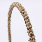 Cesto ovale in cordoncino con manico, 22x15H14/31 cm (kit da 3)