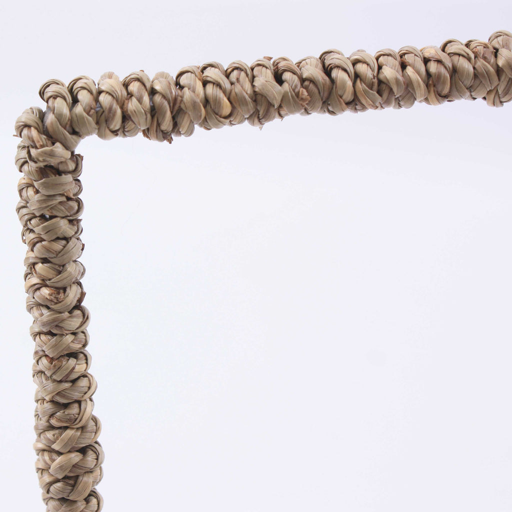 Cesto rettangolare in cordoncino con manico, 25x12H10/34 cm (kit da 3)