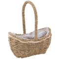Cesto a barchetta in cordoncino con manico, 25x15x10-14/30 cm (kit da 3)