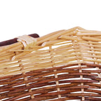 Cesto rettangolare in vimini grosso, 83x51H16 cm