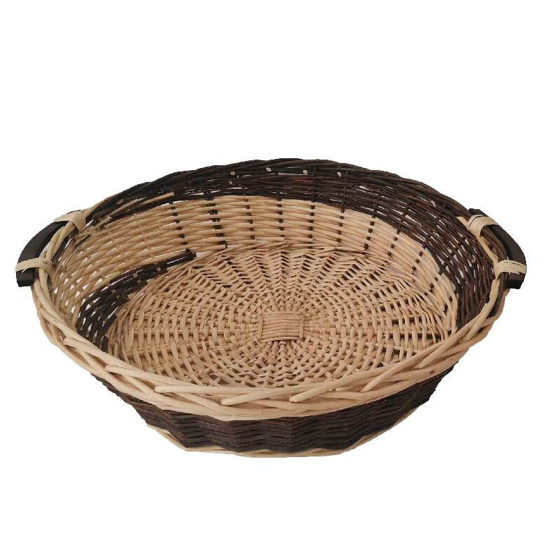 Cesto rotondo grande in vimini, Ø64H17 cm