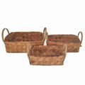 Cesto in legno, 36x28x12 cm