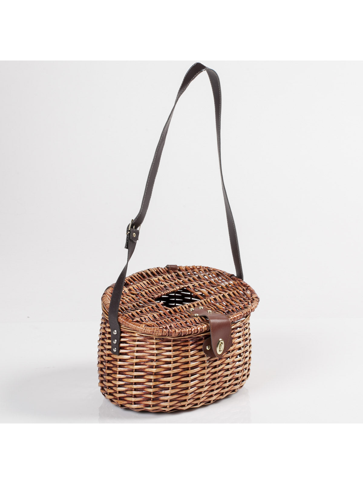 Cesto a tracolla per funghi, 33X26H24 cm