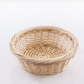 Ciotola in vimini bianco (kit da 3)