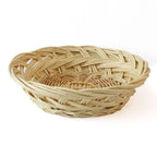 Portapane in vimini bianco, Ø24/18H7 cm (kit da 5)