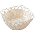 Cestino portapane quadrato in ecorattan, 18x18H8 cm (kit da 10)