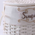Portabiancheria bianco in bamboo "Simply Beautiful"