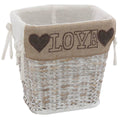 Cesto gettacarte Love, 25x20x25 cm