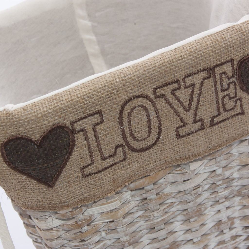Cesto gettacarte Love, 25x20x25 cm