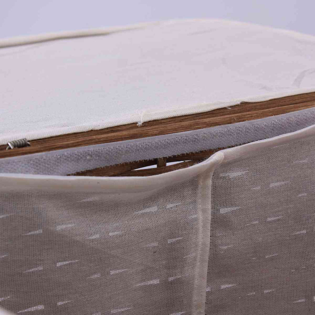 Portabiancheria marrone in bambù, set di 3, 48x36H58 cm